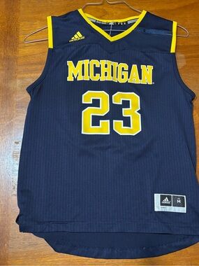 Nike Yellow & Navy Basketball Jersey Tank Top